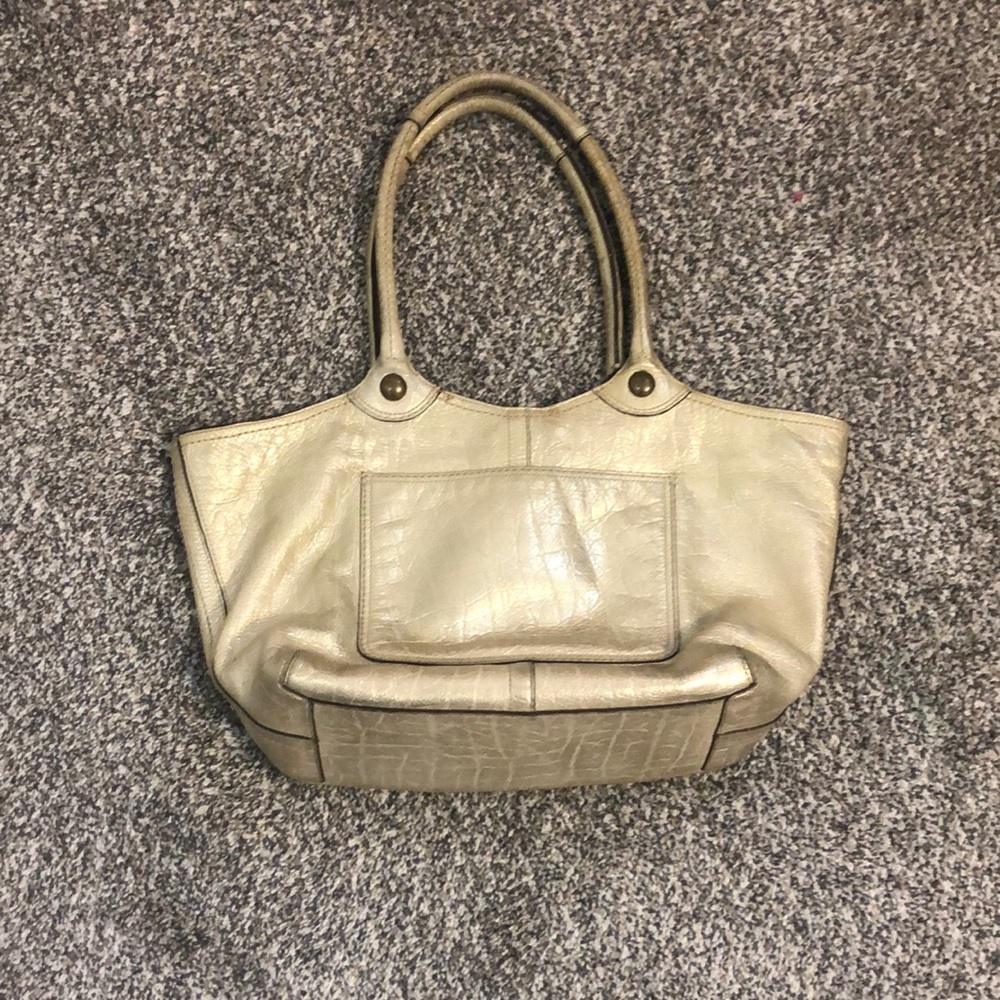 Coach metallic gold handbag